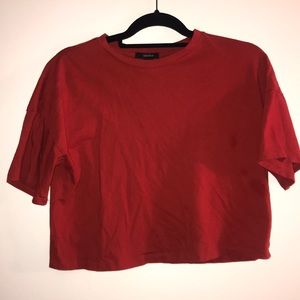 red crop top